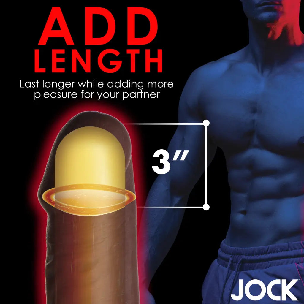 Extra Long 3 Inch Penis Extension - Body Safe Device for Enhanced Length and Pleasure