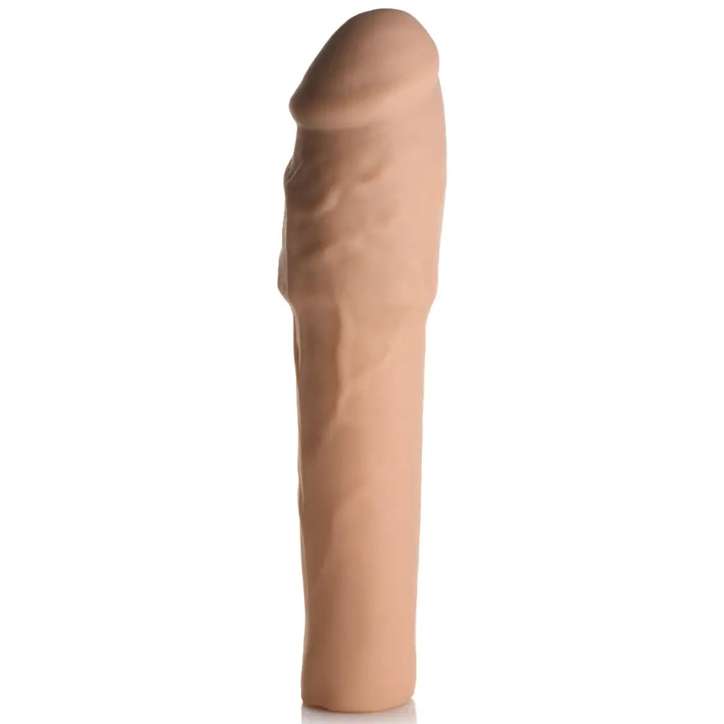 Extra Thick 2 Inch Penis Extension - Flesh-colored Cylindrical Adult Toy with Rounded Tip