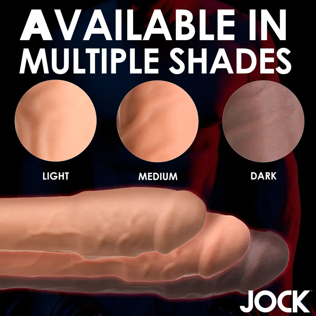 Realistic silicone dildo in three skin tones - Extra Thick 2 Inch Penis Extension