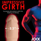 Extra Thick 2 Inch Penis Extension - Flesh-colored, 2.3 inches width, realistic design