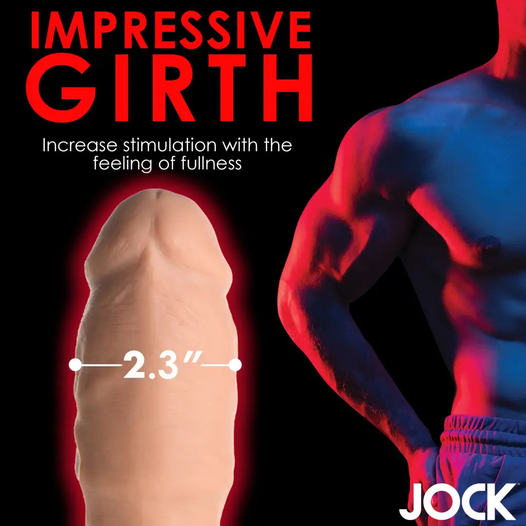 Extra Thick 2 Inch Penis Extension - Flesh-colored Phallic Object, 2.3’ Width