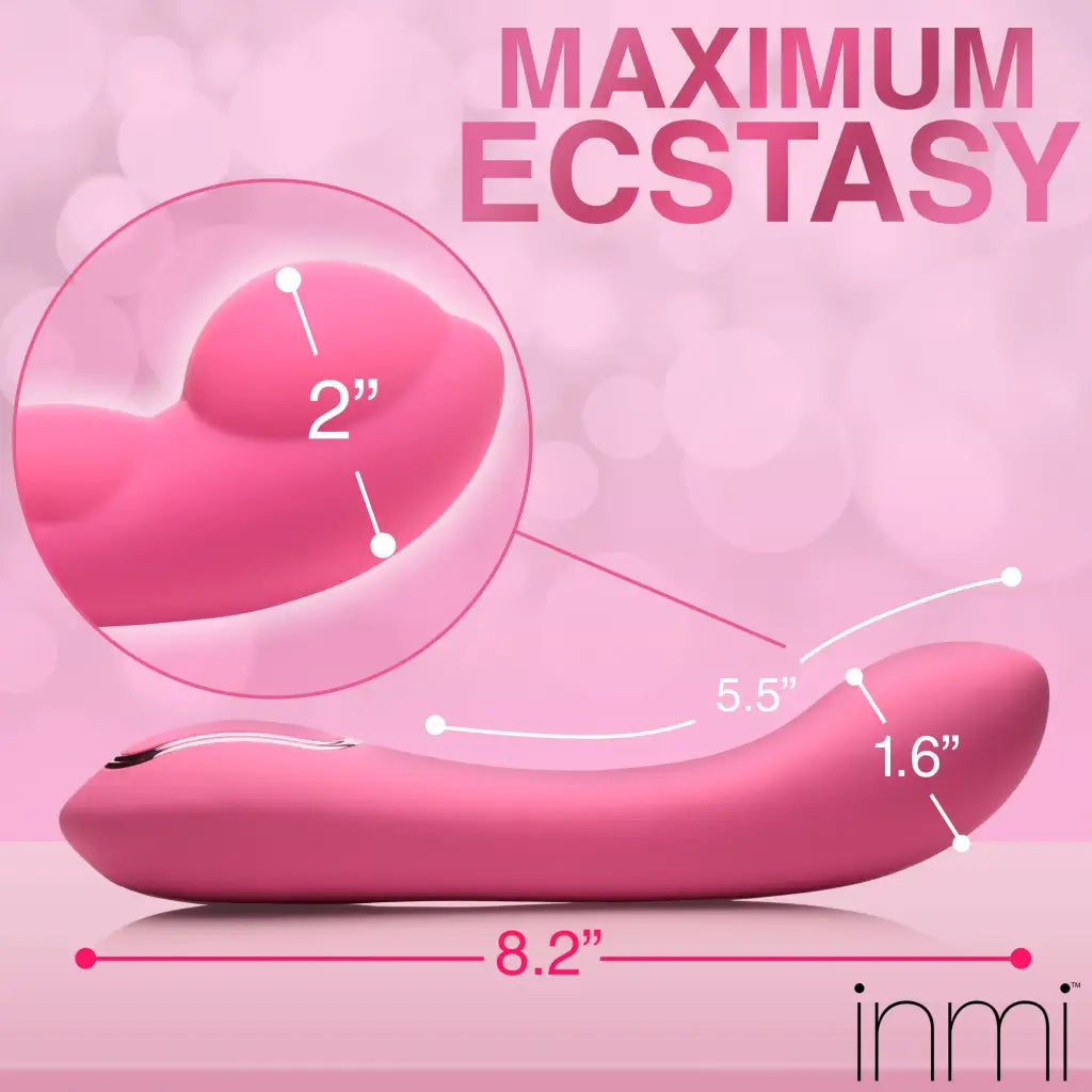 Extreme-G Inflating G-spot Silicone Vibrator - Pink - Plain Vibrator