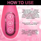 Extreme-G Inflating G-spot Silicone Vibrator - Pink - Plain Vibrator