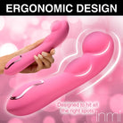 Extreme-G Inflating G-spot Silicone Vibrator - Pink - Plain Vibrator