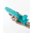 Fantasia Ballsy 7.5 in. Jelly Dildo Teal - Realistic Dildo