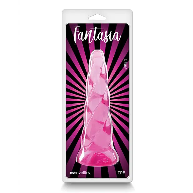 Fantasia Siren Jelly Dildo Pink - Pink - Plain Dildo