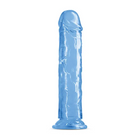 Fantasia Upper 6.5 in. Jelly Dildo Blue - High-Quality Blue Plastic Jelly Dildo