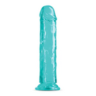 Fantasia Upper 8 in. Jelly Dildo Teal - Realistic Dildo