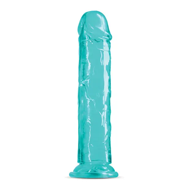 Fantasia Upper 8 in. Jelly Dildo Teal - Realistic Dildo