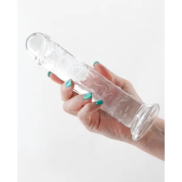 Fantasia Upper 8 in. Jelly Dildo Teal - Realistic Dildo