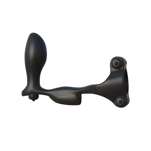 Ultimate Ass Gasm: Black silicone prostate massager with curved shape and bulbous end