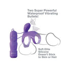 Fantasy C Ringz Ultimate Couples Cage - Purple vibrating silicone sex toy for couples