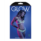 Packaging for Fantasy Lingerie Glow Night Vision Glow-In-The-Dark Lace Bralette & Panty White