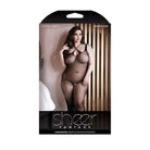 Fantasy lingerie sheer uninhibited crotchless bodystocking packaging for plus-size