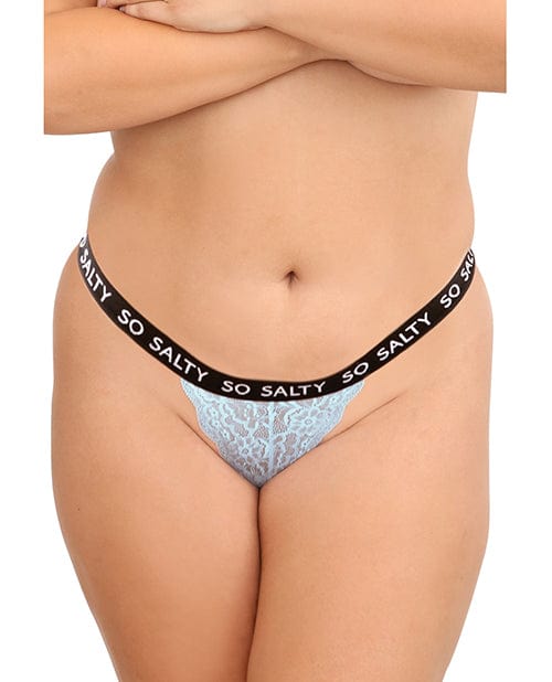 Fantasy Lingerie Thong Vibes Tasty 3 Pack Thongs Assorted Colors Qn at the Haus of Shag