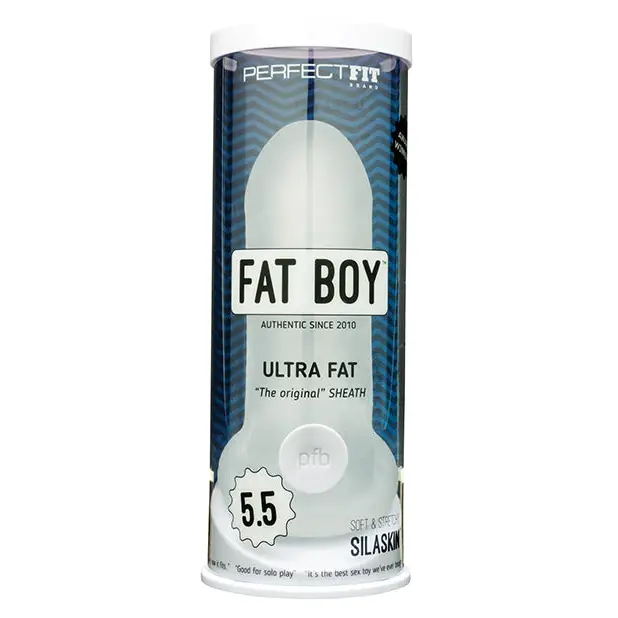 Fat Boy Ultra Fat Sleeve Clear - 5.5 - Penis Extenders