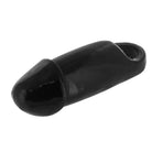 Black plastic vibrator: ’Fat Dick Penis Enhancer’ for enhanced pleasure and satisfaction