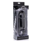 Sleek black fat dick penis enhancer in transparent packaging labeled ’Master Series’