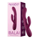 Purple Femme Funn Balai rabbit vibrator with packaging displayed