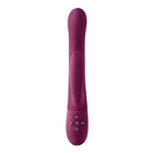 Purple Femme Funn Balai vibrator with control buttons at the base