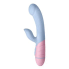 Femme Funn ffix RABBIT with Boost Mode - pink and blue prostate against white background