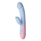 Femme Funn Ffix Rabbit Toy with Boost Mode - Pink and Blue with Long Tail for Fun and Pleasure