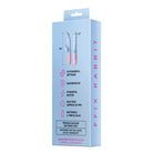 Close-up of pink-handled Femme Funn Ffix Rabbit toothbrushes with Boost Mode