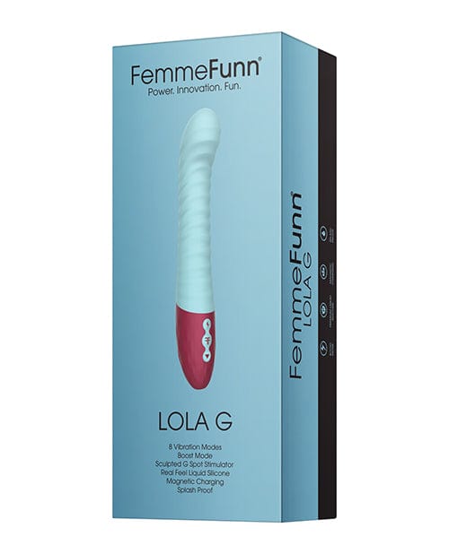 Femme Funn Plain Vibrator Light Blue Femme Funn LOLA G Flexible G-Spot Vibrator at the Haus of Shag