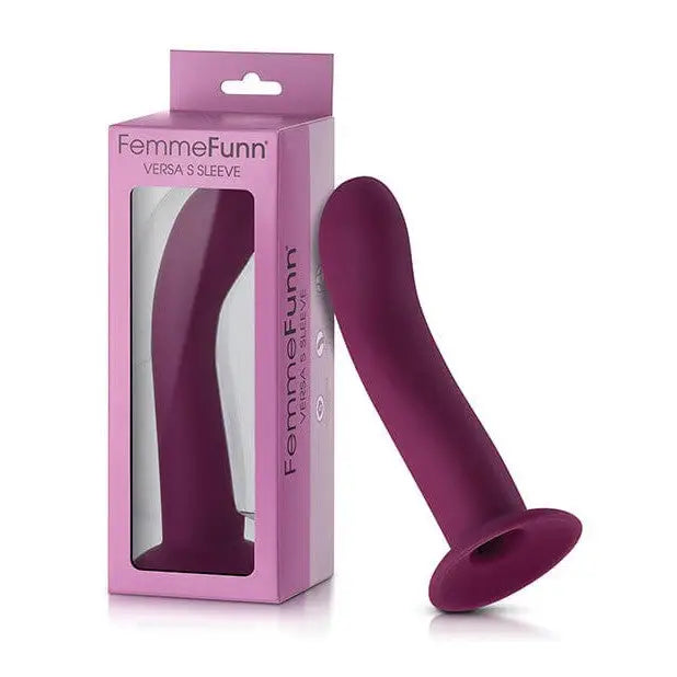 Femme Funn Sleeves in purple box for VERSA Bullet vibrating device