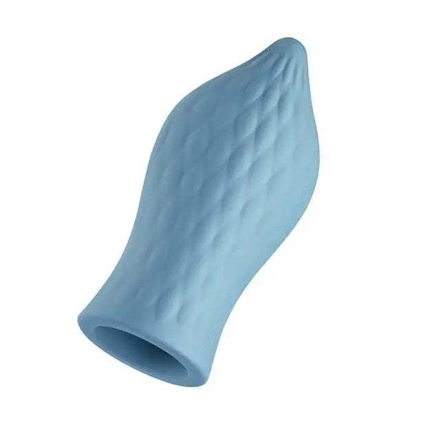 Femme Funn Sleeves for the VERSA Bullet: Blue hand-shaped object for optimal pleasure