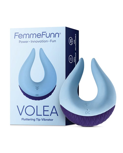 Femme Funn Stimulators Light Blue Femme Funn Volea Fluttering Tip Vibrator at the Haus of Shag