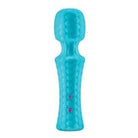 Femme Funn Ultra Wand Mini: Blue plastic toy with a pink heart, funn ultra wand