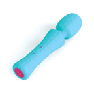 Femme Funn Ultra Wand - blue dog toy with pink nose highlighted for fun and durability