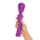 Femme Funn Ultra Wand XL - Purple hand holding a purple toy for ultimate pleasure