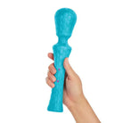 Hand holding a blue Femme Funn Ultra Wand XL toy