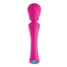 Femme Funn Ultra Wand XL: Pink toy with blue handle and pink handle; funn ultra wand