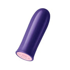 Purple Femme Funn VERSA BULLET with pink tip on white background