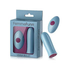 Femme Funn VERSA BULLET with Wireless Remote - blue box with pink and blue nail