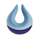 Femme Funn Volea Fluttering Tip Vibrator with a light blue upper and purple textured base