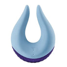 U-shaped light blue Femme Funn Volea with a purple base and fluttering tip for intimacy