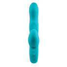 FemmeFunn Klio Triple Action Thumping Rabbit Vibrator in Turquoise close-up on a white background