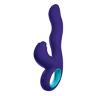 FemmeFunn Klio rechargeable silicone triple action thumping rabbit vibrator in turquoise