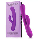 FemmeFunn Ultra Rabbit Rechargeable Silicone Dual Stimulation Vibrator Purple - Rabbit