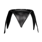 Fetish Eros Black Studded leather thong with edgy design and studs