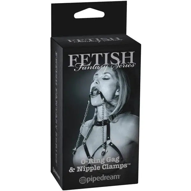 Fetish Fantasy Gag Fetish Fantasy Limited Edition O-ring Gag & Nipple Clamps at the Haus of Shag