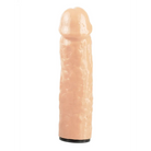 Close-up of a portable sex machine flesh toy on white background from Fetish Fantasy