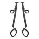 Black straps from the Fetish Fantasy Series Door Swing on a white background