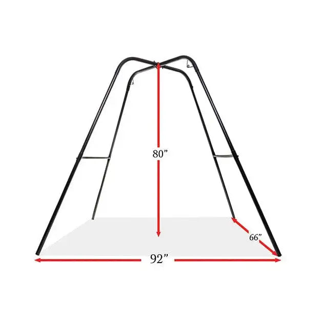 Image showing dimensions of Fetish Fantasy Series Swing Stand from Fetish Fantasy collection