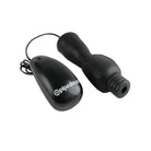 Fetish Fantasy Series vibrating head teazer with wireless remote in black