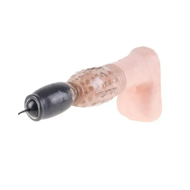 Vibrating Head Teazer with textured shaft and flesh-toned base in Fetish Fantasy Series